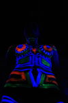 Flashing body painting night 8993554