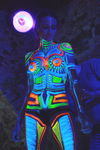 Flashing body painting night