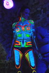 Flashing body painting night