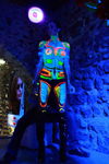 Flashing body painting night