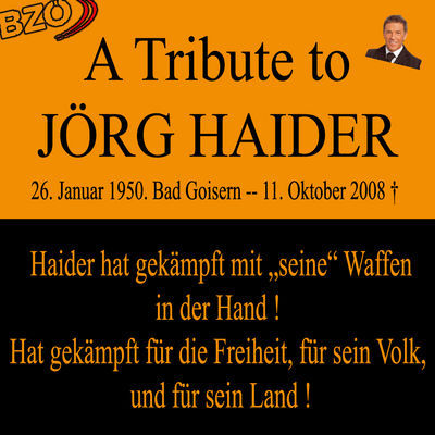 Gruppenavatar von In stillem Gedenken an Jörg Haider...