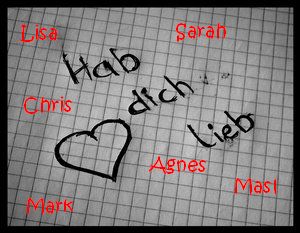 Gruppenavatar von Sarah.Agnes.Masl.Lisa.Chris.Mark.x3 seit dii allerbesten :))♥ 