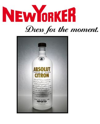 NEW YORKER  Stress for the moment.... Vodka for a life!!