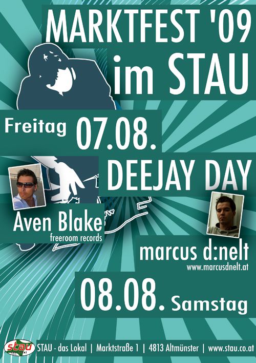 DJ Day with Aven Blake & marcus d:nelt@Stau - Das Lokal