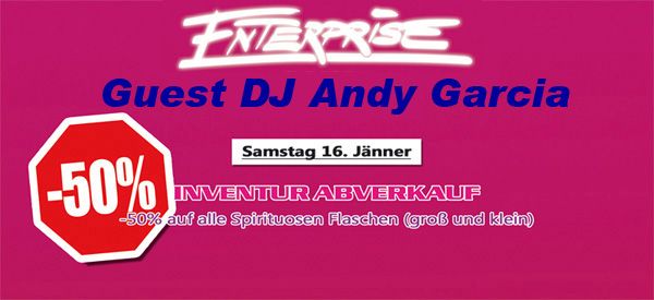 Inventur Party ... with Dj Andy Garcia@Tschako