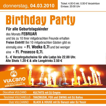 Kult B-Day @Vulcano@Vulcano