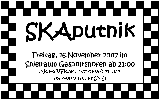 SKAputnik-Konzert@Spielraum