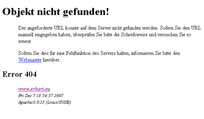 Gruppenavatar von ERROR 404 - Objekt nicht gefunden