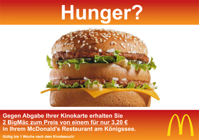 Gruppenavatar von McDonalds braucht einen Zustelldienst!