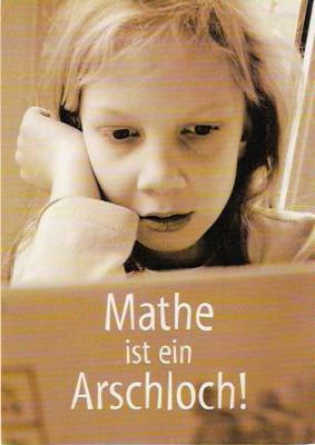 Gruppenavatar von Wichtigster mathematischer Merksatz:    Mathe = doof