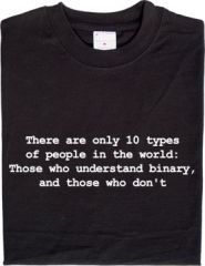 Gruppenavatar von *** *** There are only 10 types of people in the world: Those who understand binary, and those who don't *** ***
