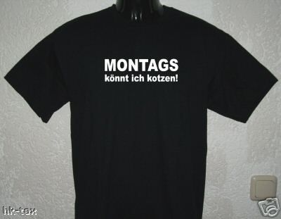 Gruppenavatar von Montags könnt ich kotzen