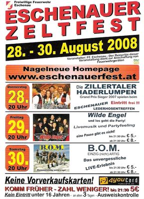 Gruppenavatar von Eschenauer Zeltfest 2009 is coming ^^