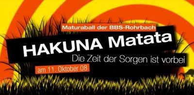 Gruppenavatar von HAKUNA MATATA - Maturaball der BBS Rohrbach