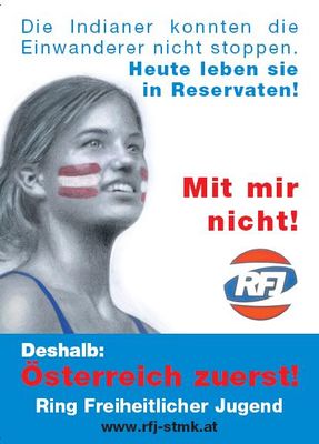 Gruppenavatar von Die Indianer konnten die Einwanderer nicht aufhalten! Jetzt sitzen sie in Reservarten! Nicht mit UNS ÖSTERREICHERN!!!!!!