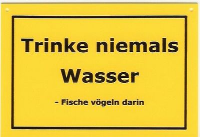 Gruppenavatar von trink niemal wasser, fische vögeln da drinn!!!