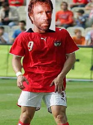 Gruppenavatar von chuck norris könnte mit österreich  fußball weltmeister werden