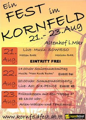 Gruppenavatar von EIN FEST IM KORNFELD 21.-23. Aug. 09 in Altenhof i.M.