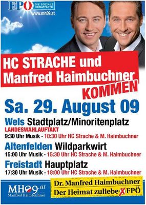 Gruppenavatar von HC Strache On Tour 2009- Wir sind wieder dabei! 29.August-Wels/Altenfelden/Freistadt