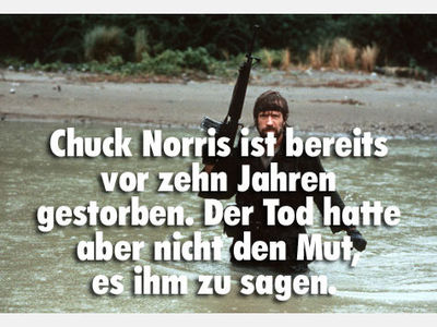 Gruppenavatar von Sogar der Tod sieht unter seinem Bett nach ob Chuck Norris darunter liegt