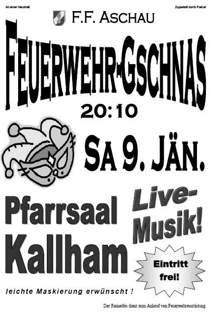 Feuerwehr-Gschnas@Pfarrsaal