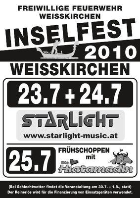 Gruppenavatar von INSELFEST der FF Weißkirchen a. d. Traun | 23. - 25. Juli 2010