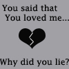 Gruppenavatar von You said that you loved me... Why did you lie?