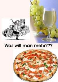 shopping, pizza, an siaßn g´schpritzten --> wos braucht ma mehr?