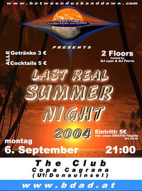 Last Real Summer Night 2004@The Club (Donauinsel CopaCagr)