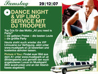 Dance Night & Vip Limo Service@Musikpark-A1