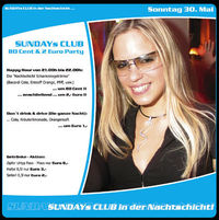 Sundays Club - 80Cent & 2€ Party@Nachtschicht