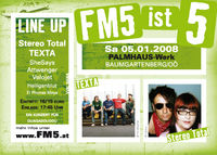 FM5 wird 5 - Das Geburtstagsfest@Palmhauswerk - Baumann Glas