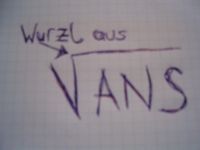 Gruppenavatar von kann man Vans nicht auch so schreibn: Wurzl - aus - 1