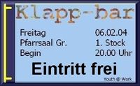 Klapp-bar@Pfarrsaal