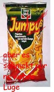 Gruppenavatar von Auf der Packung von Jumpys steht hüpfen auf der Zunge stimmt ja gar nicht..