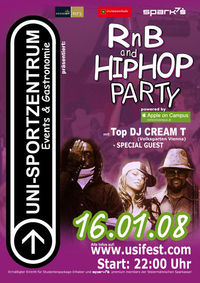 RnB and Hip Hop Party powered by Apple on Campus@Uni-Sportzentrum