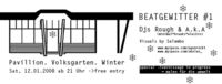 Beatgewitter #1@Volksgarten Pavillion