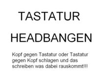 Tastatur-Headbanger