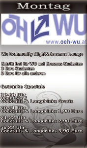WU Community Night & Erasmus Lounge@Ride Club