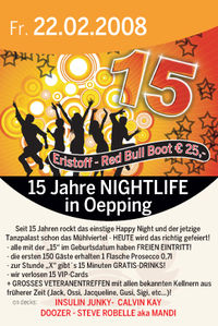 15 Jahre Nightlife in Oepping@Tanzpalast Oepping