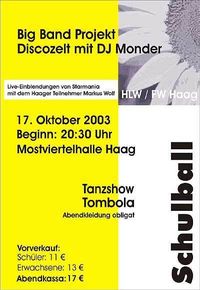 HLW/FW-Ball 2003@Mostviertelhalle