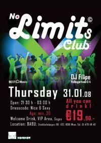 No Limits Club - Party zum Fixpreis