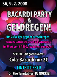 Bacardi Party & Geldregen