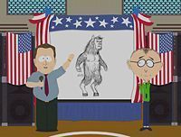 Is that a Pig... bear... man?  -  No, stupid... It´s ManBearPig!!!!