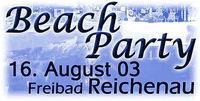 Beach Party@Freibad Reichenau