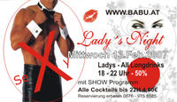 Lady's Night@Club Babu - the club with style
