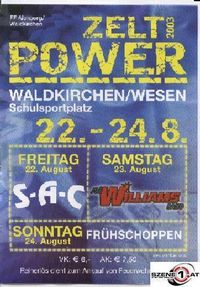Zelt Power 2003@Schulsportplatz