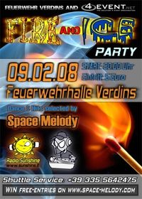 Fire and Ice Party mit Space Melody (Südtirol)@Feuerwehrhalle Verdins