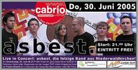 LIVE-Konzert mit asbest.@Cabrio