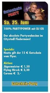 Gutschein-Party & Partypower@Fledermaus